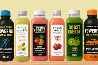 do label or logo for juice,beverage,sports drink,energy drink,water