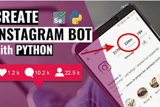 develop, instagram api bot, tiktok api bot, youtube api bot twitter api bot