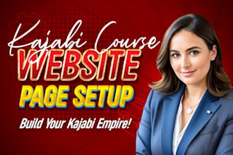 setup kajabi online course website, kajabi landing page, sales page, kajabi web