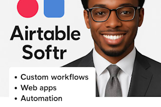 build custom airtable database and softr web apps for your business