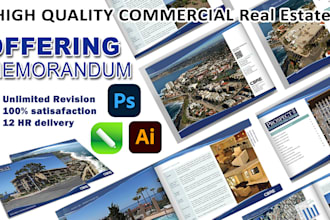 make or update a memorandum, brochure, or om for commercial real estate