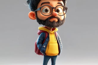 design a 2d cartoon character