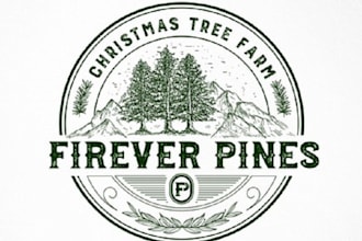 design important christmas tree farm logo