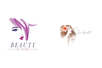 do minimal beauty fashion cosmetics feminine and makeup logo