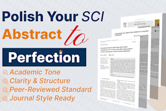 review and perfect the abstract of your sci research article