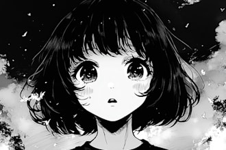 do  anime manga comic in manga style, anime comic art