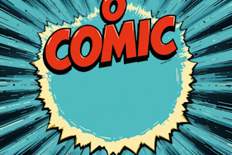 create a comic cover page design illustration
