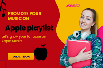 promote your music on apple playlist to gain followers