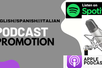 target italian listeners, english, spanish listeners for your podcast promotion