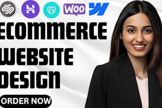 design webshop ecommerce hostinger ions shopify squarespace godaddy website