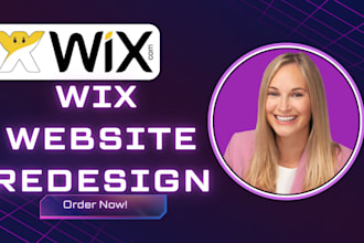 redesign wix website event or booking wix website design