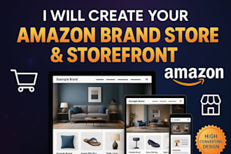 create your amazon brand store and storefront design, storefront landing pages
