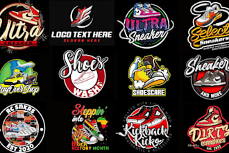 make a logo for your sneaker store or a shoe brand