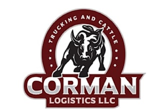 design good looking classic cattle hauling logo
