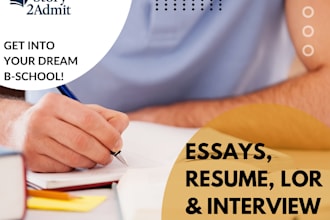 help you craft winning admission essays for top b schools