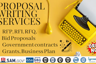 write your rfp, rfi, rfq, bid proposal or government contract