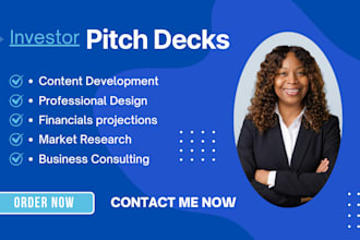 do your investor deck with financial forecast