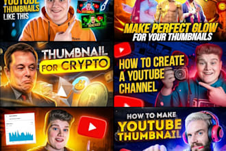 design catchy youtube thumbnail within 2hrs