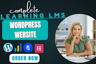 create an elearning lms wordpress website with learndash, learnpress