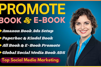 promote amazon book, children book and kindle book marketing