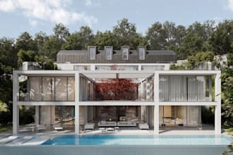 remodel house in sketchup, tudor architecture, log home design, interior render