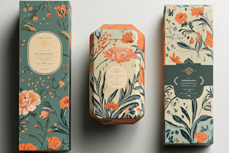 do cosmetic packaging, logo, perfume product label design