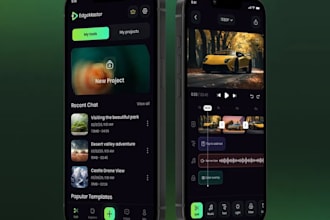 develop a photo and video editing app camera app ai video editing