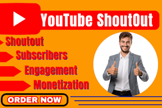 grow youtube video engagement and shoutout your channel to organic audience