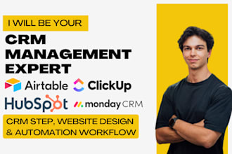 setup hubspot monday crm clickup airtable and be your expert crm consultant