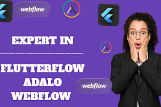 build flutterflow adalo webflow mobile app development