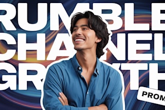 x2 premium organic rumble video promotion, rumble views, rumble channel