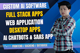 develop ai software crm web programming desktop app saas pos hrm ai chatbot
