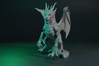 create hard surface 3d sculpts and models for 3d printing