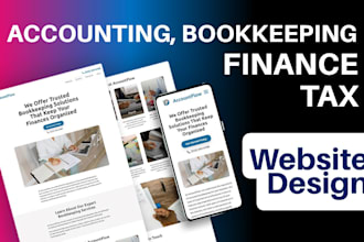 build bookkeeping, accounting, finance, tax and CPA website