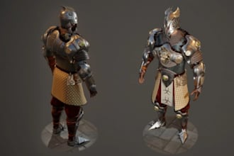 3d realistic character, 3d sculpting, 3d animation, game model, blender, zbrush