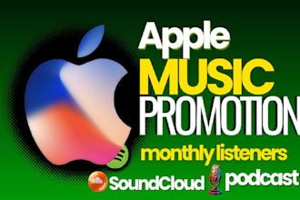 do organic soundcloud, apple music, itunes, edm, hip hop and podcast promotion
