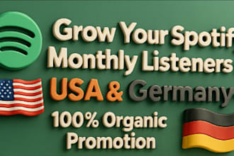 achieve organic growth for your spotify usa germany monthly listeners