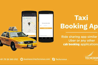 develop custom uber like taxi booking app,  limousine, chauffeur, track driver