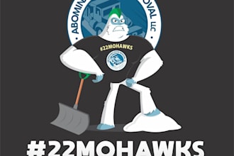 design veteran suicide awareness sponsored snow plow company logo