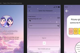 modern and responsive UX UI in figma for mobile app