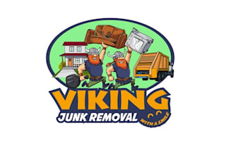 design viking junk removal logo