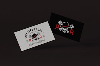 design vintage style hot rod shop logo