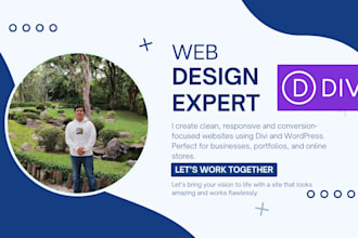 design a responsive and modern website using divi