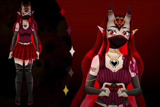 design and rig male and female live2d model vtuber model live 2d vtuber model