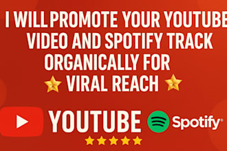 do viral organic youtube video promotion spotify podcast music album playlist