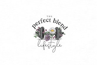 design women fitness and nutrition specialist logo