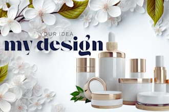 creat makeup and skincare products ads to promote your brand