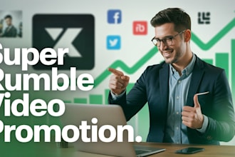 super promote your rumble video to targeted audience, real people, organic