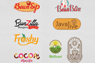 design food, bbq, cafe, coffee shop and restaurant logo for your business