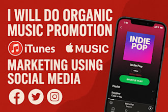 do organic USA music promotion, itunes apple music marketing using social media
